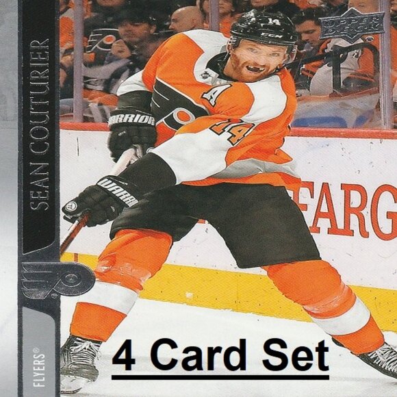 Sean Couturier Philadelphia Flyers NHL Hockey Card Collection - 4 Card Set - Picture 1 of 5